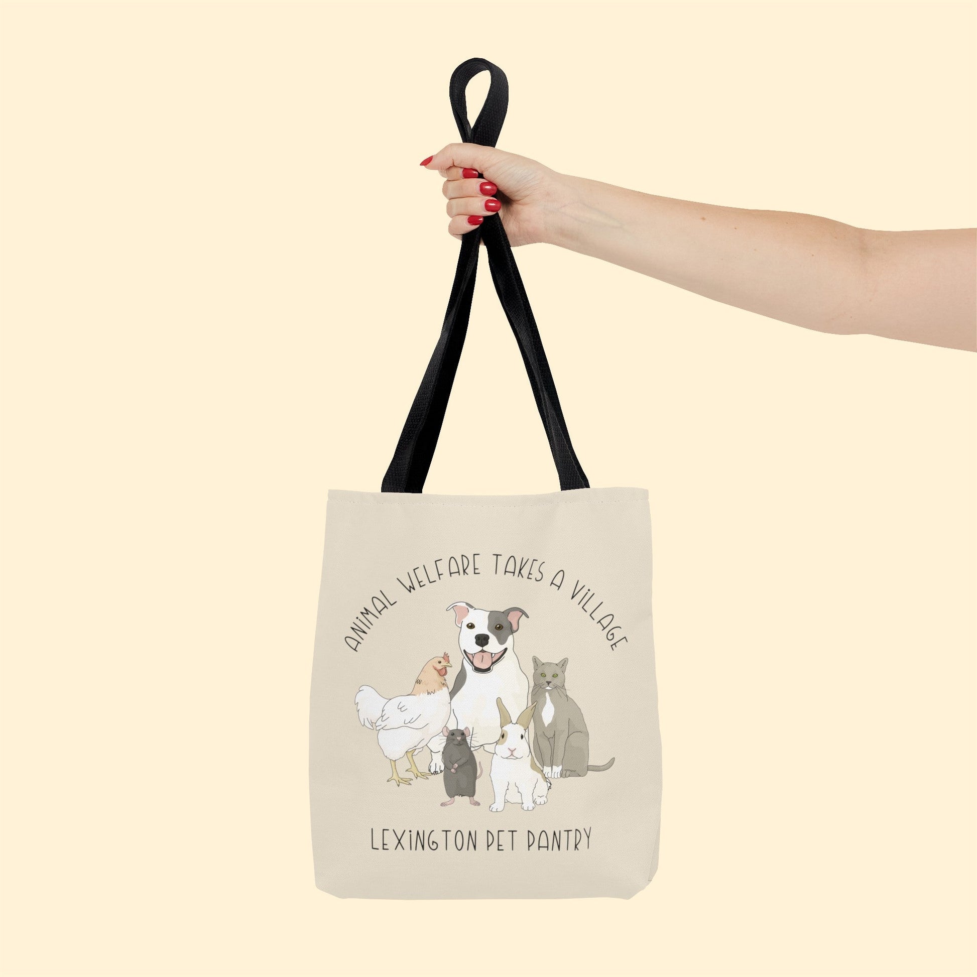 It Takes A Village | FUNDRAISER for Lexington Pet Pantry | Tote Bag - Detezi Designs - 19099652732654825149