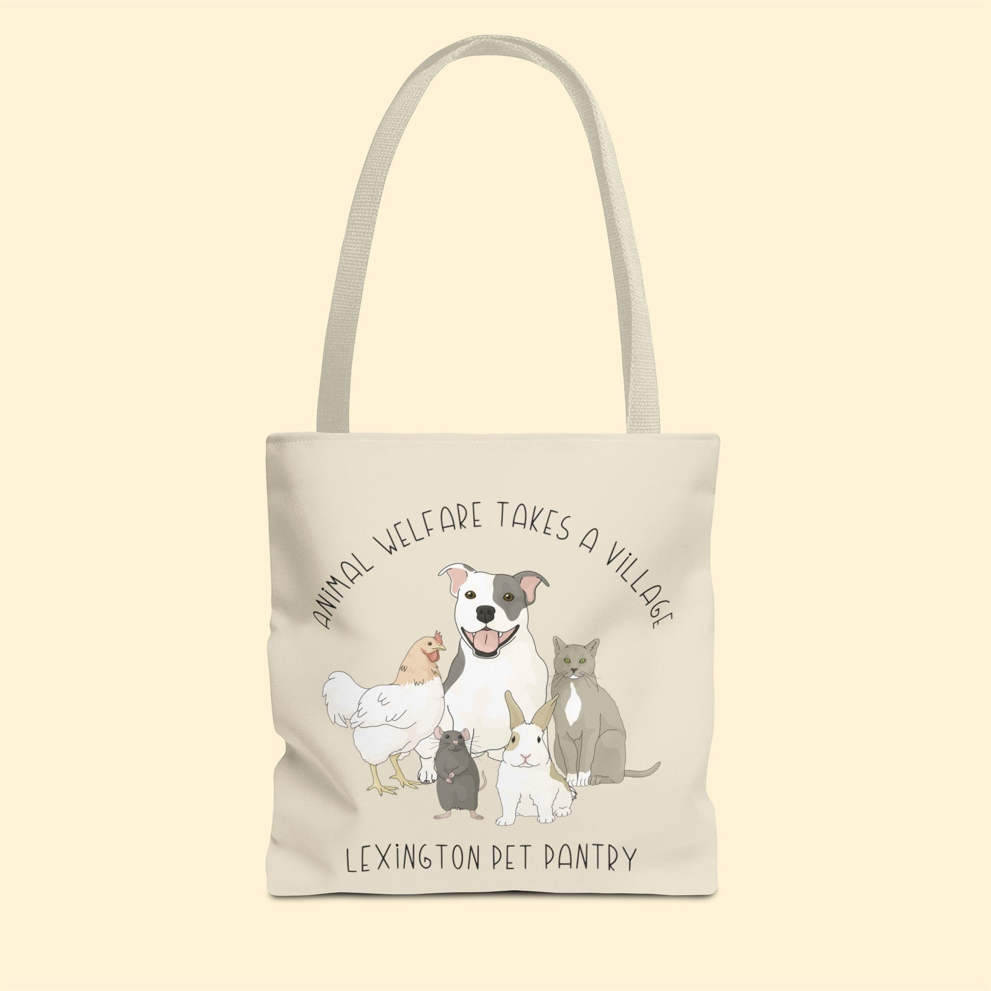 It Takes A Village | FUNDRAISER for Lexington Pet Pantry | Tote Bag - Detezi Designs - 19099652732654825149