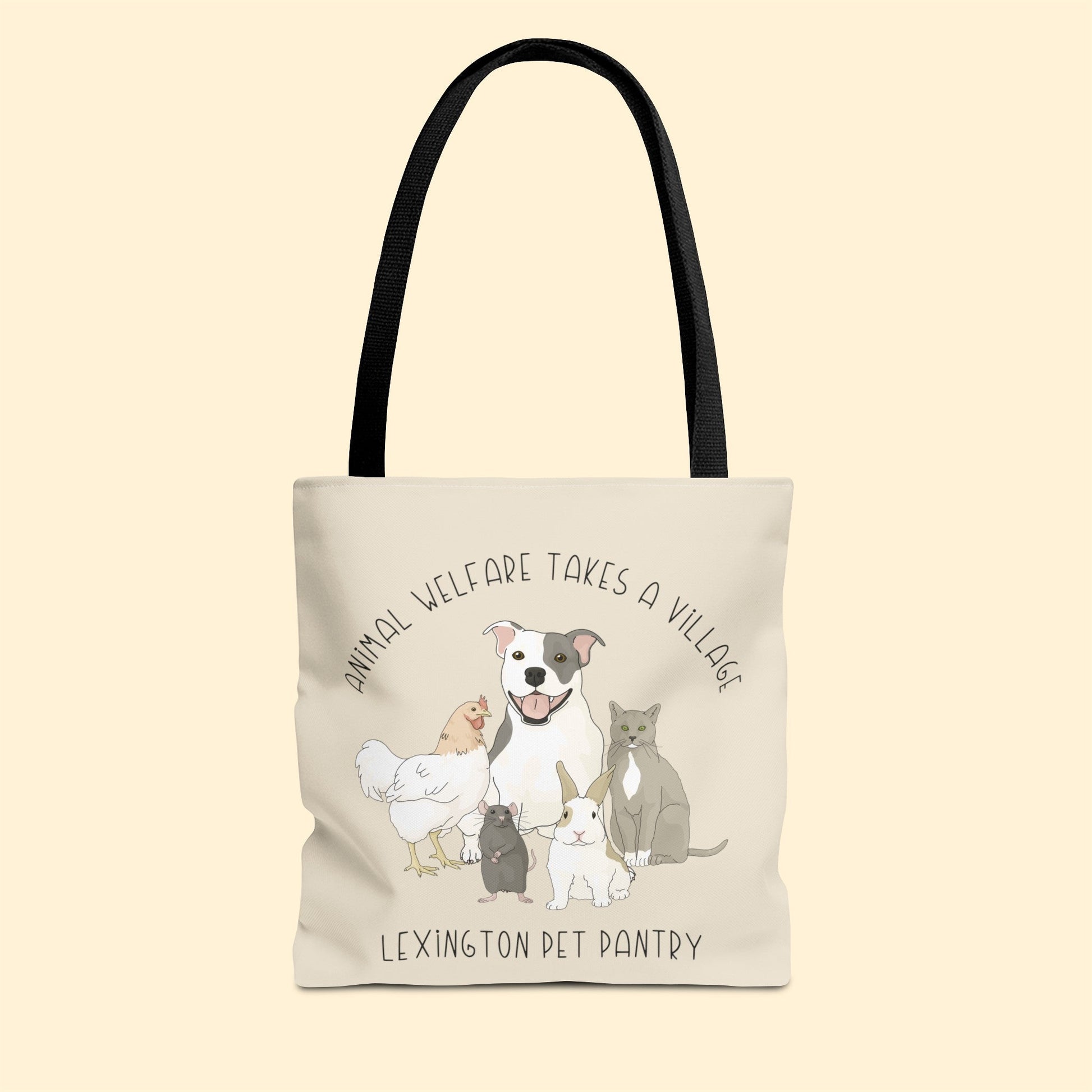 It Takes A Village | FUNDRAISER for Lexington Pet Pantry | Tote Bag - Detezi Designs - 33143116790761490181