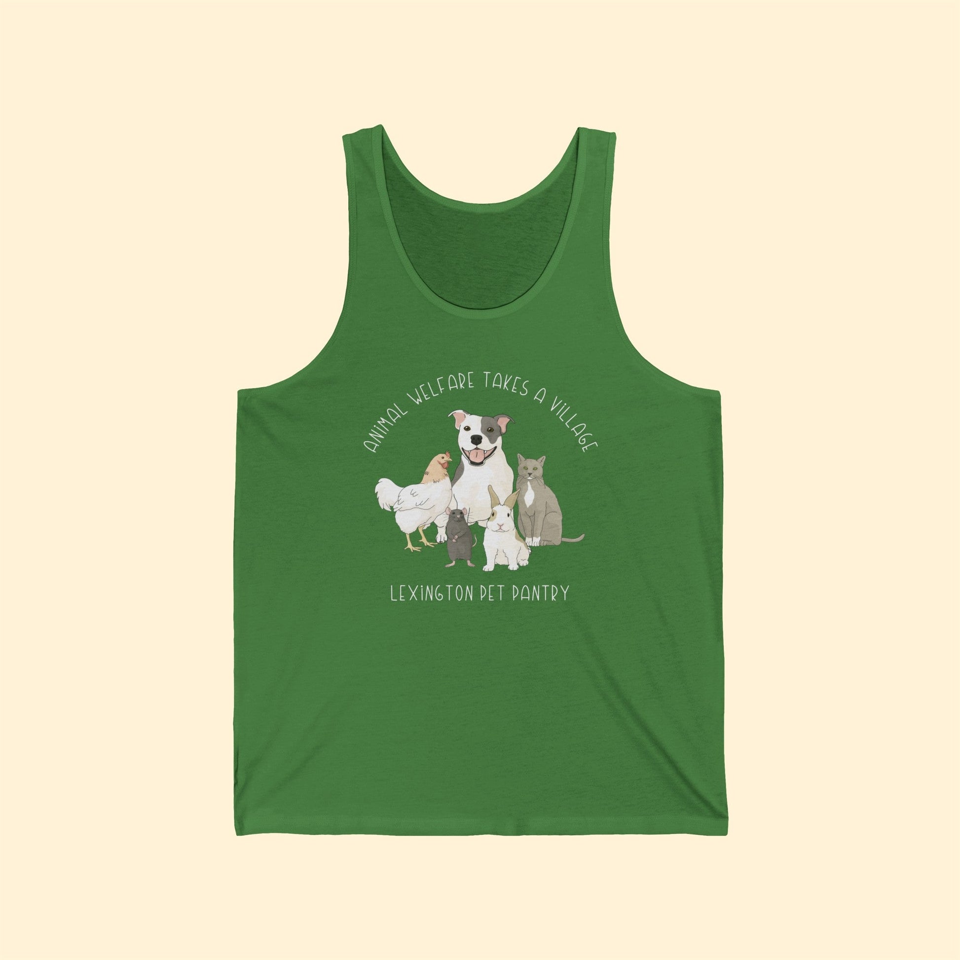 It Takes A Village | FUNDRAISER for Lexington Pet Pantry | Unisex Jersey Tank - Detezi Designs - 19108608108656977978