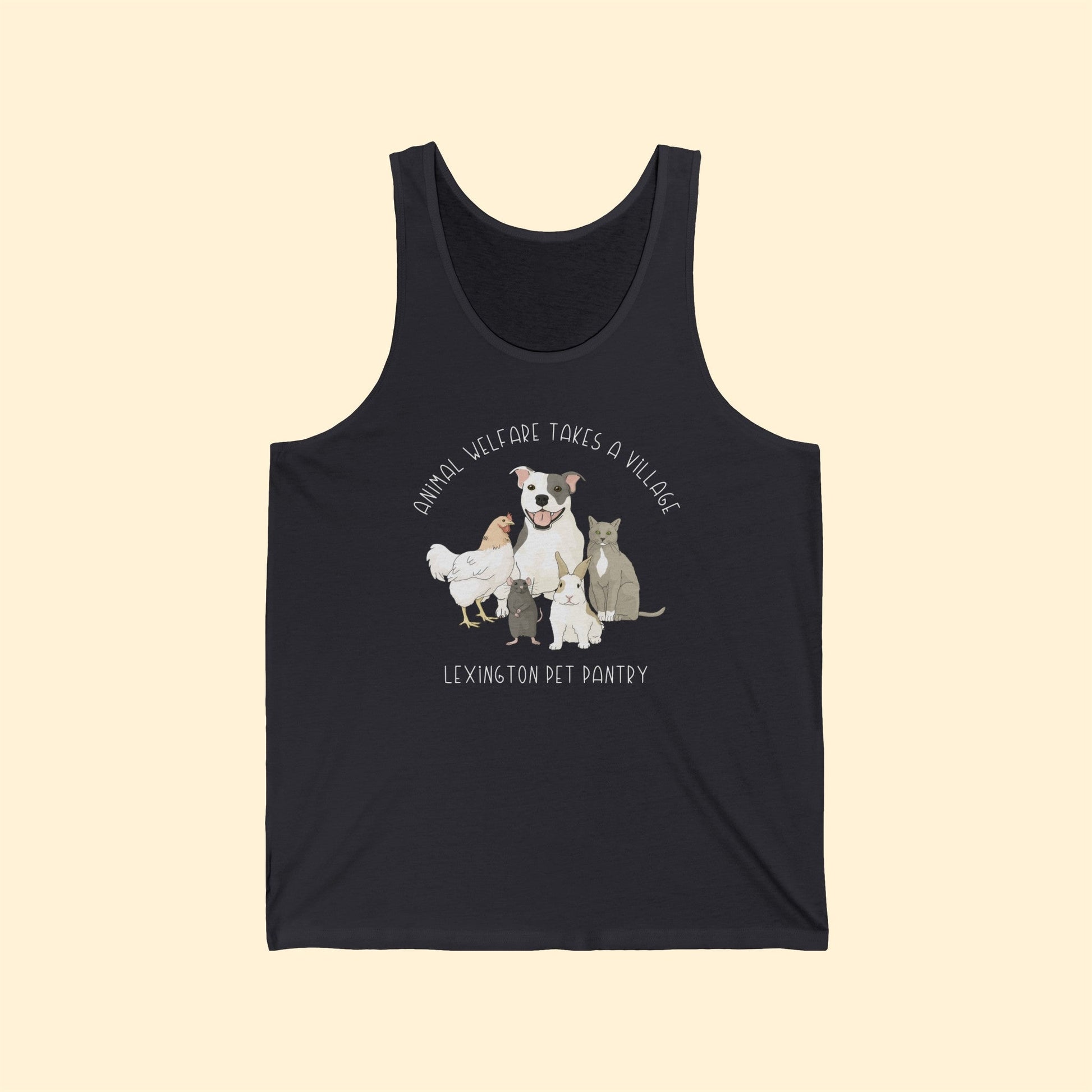 It Takes A Village | FUNDRAISER for Lexington Pet Pantry | Unisex Jersey Tank - Detezi Designs - 33655926664305292311