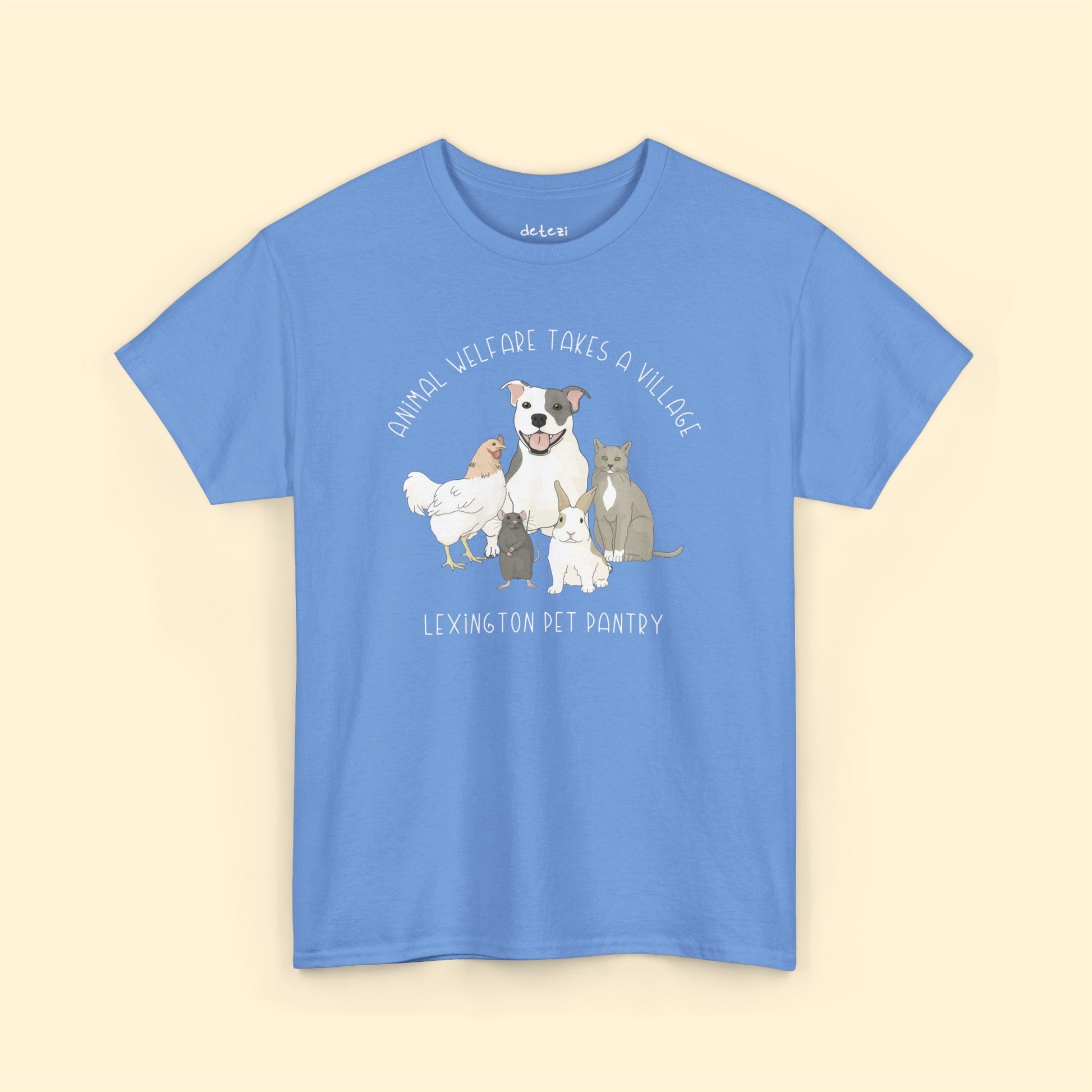 It Takes A Village | FUNDRAISER for Lexington Pet Pantry | Unisex T - shirt - Detezi Designs - 28287872128987658270