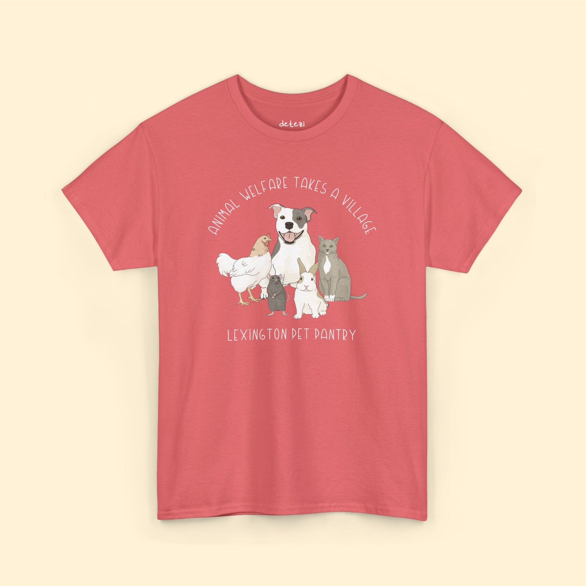 It Takes A Village | FUNDRAISER for Lexington Pet Pantry | Unisex T - shirt - Detezi Designs - 58551285677519999563