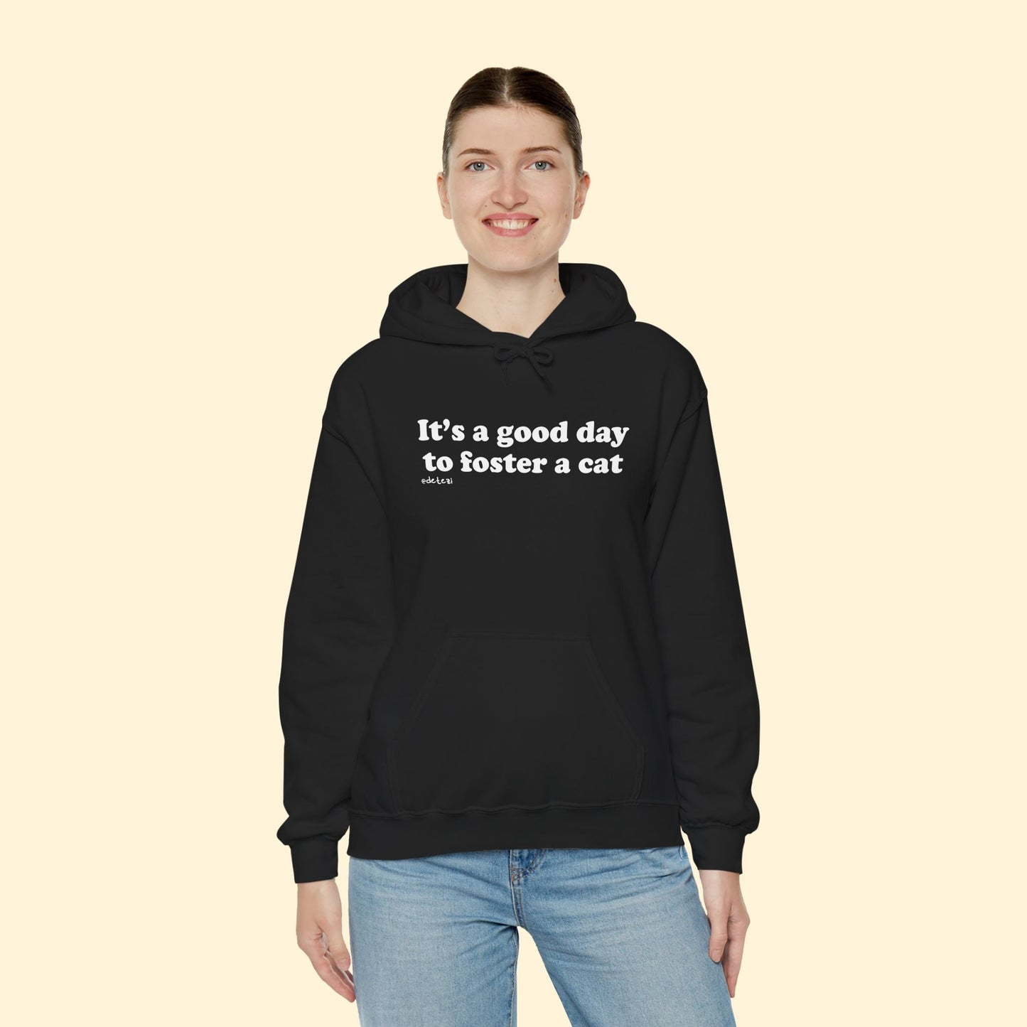 It's A Good Day To Foster A Cat | Hooded Sweatshirt - Detezi Designs - 83392108031490155513