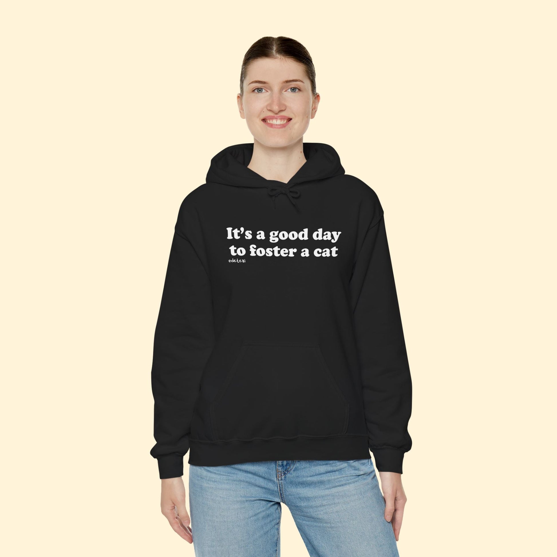 It's A Good Day To Foster A Cat | Hooded Sweatshirt - Detezi Designs - 83392108031490155513