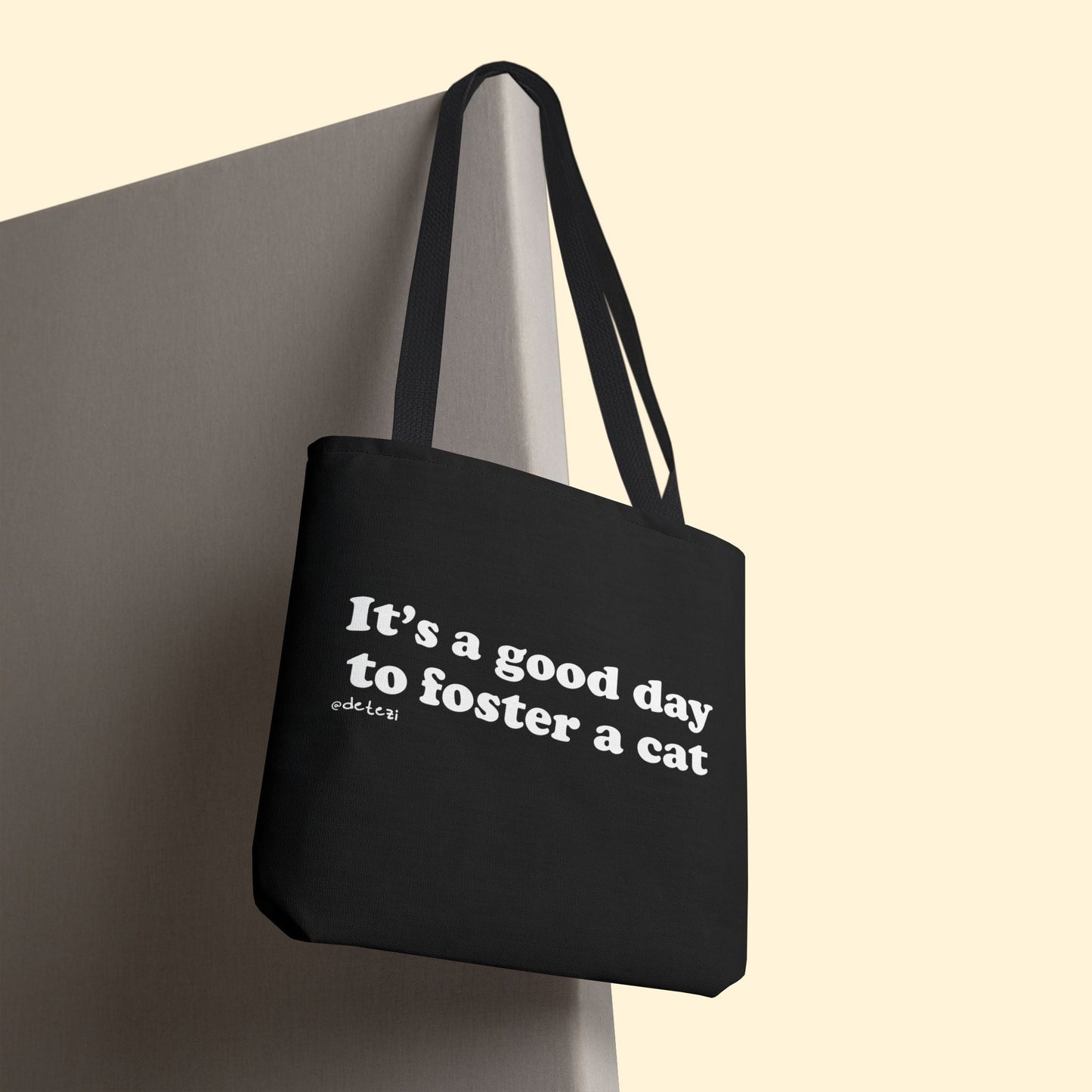 It's A Good Day To Foster A Cat | Tote Bag - Detezi Designs - 24292620416120246095