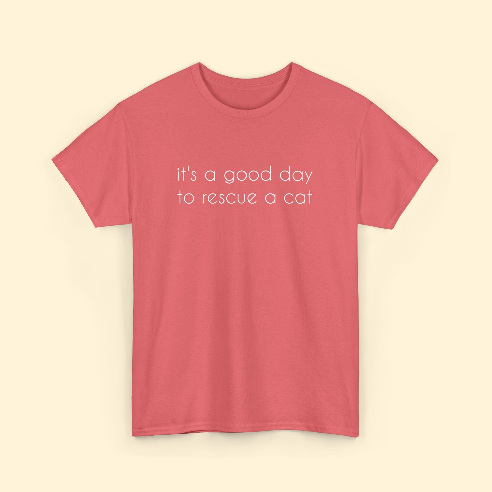 It's A Good Day To Rescue A Cat | Text Tees - Detezi Designs - 76183715796243249838