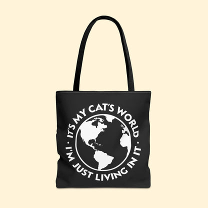 It's My Cat's World | Tote Bag - Detezi Designs - 12164625359091897383