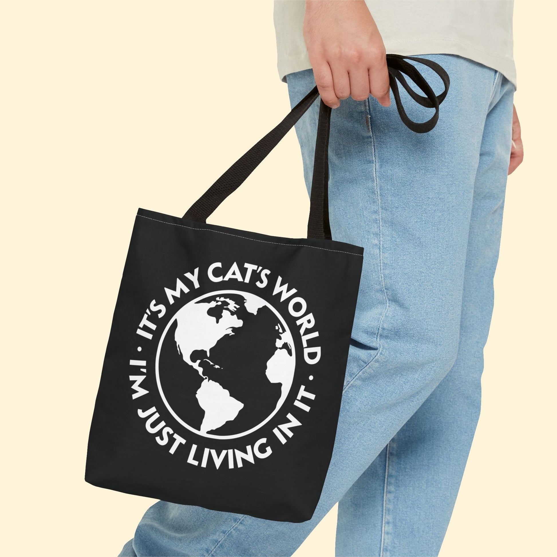 It's My Cat's World | Tote Bag - Detezi Designs - 12164625359091897383