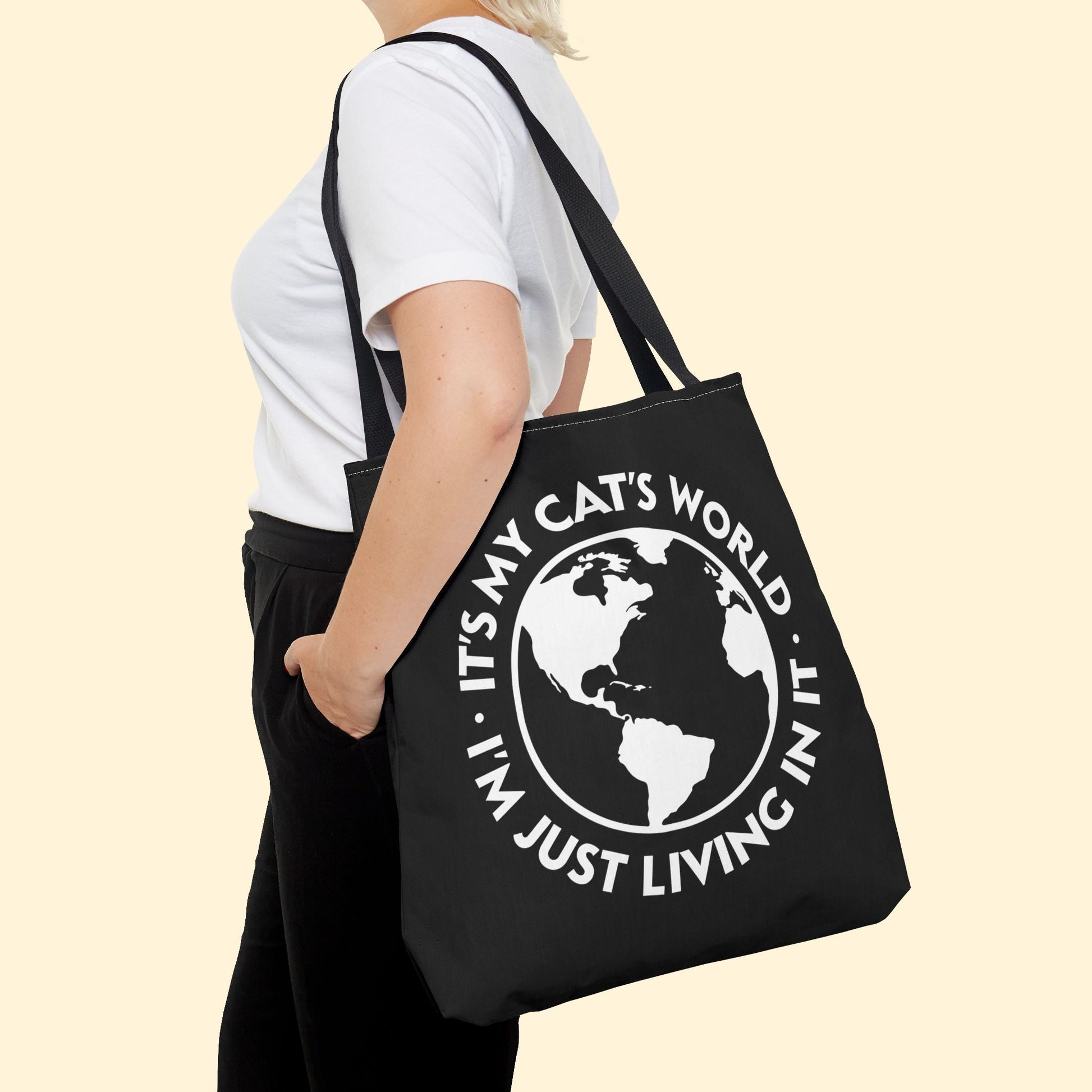 It's My Cat's World | Tote Bag - Detezi Designs - 12164625359091897383