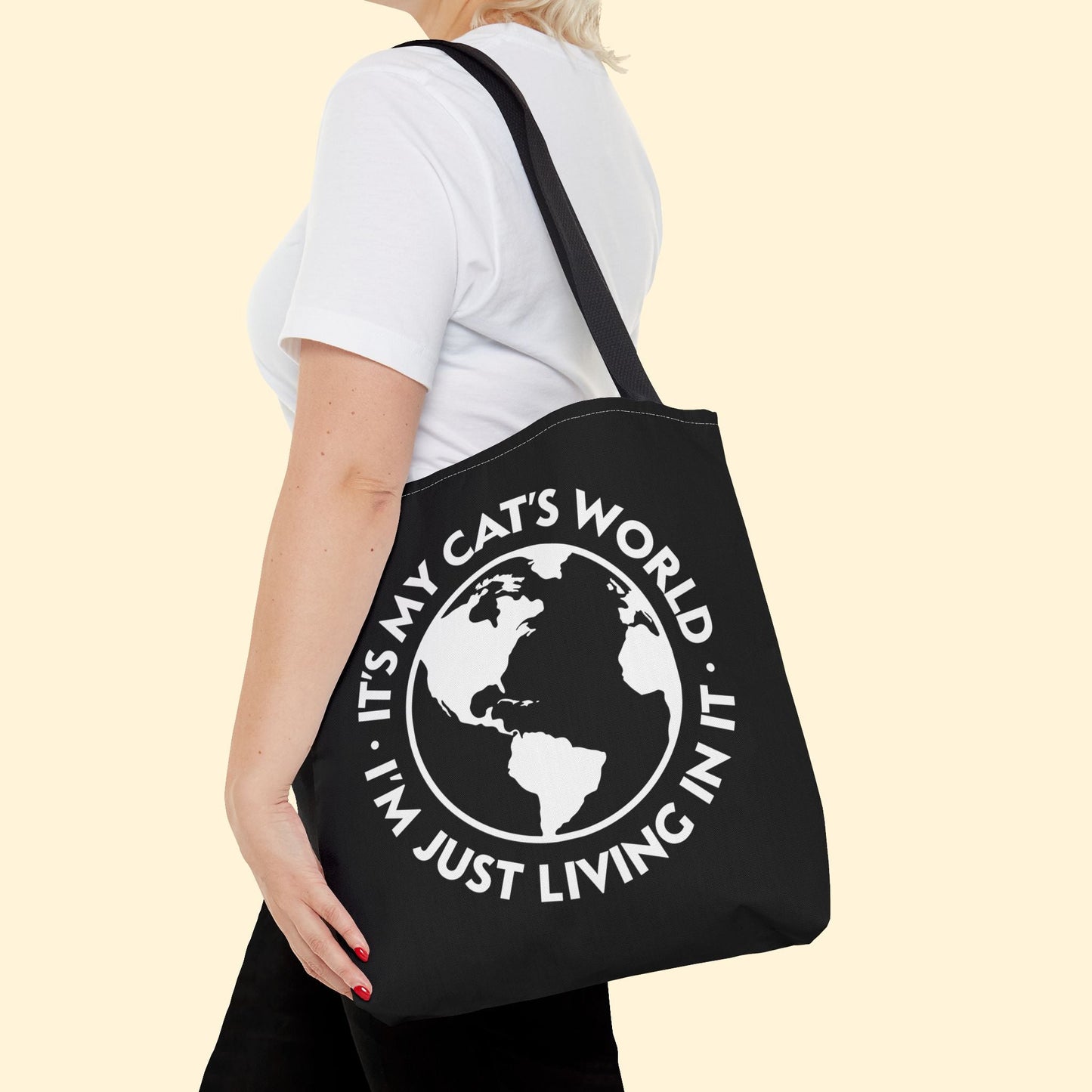 It's My Cat's World | Tote Bag - Detezi Designs - 12164625359091897383