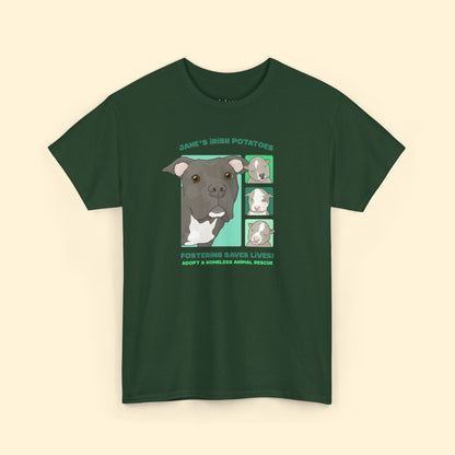 Jane's Irish Potatoes | FUNDRAISER for Adopt A Homeless Animal Rescue | T-shirt - Detezi Designs - 31380665353452759856