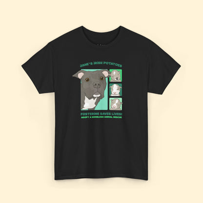 Jane's Irish Potatoes | FUNDRAISER for Adopt A Homeless Animal Rescue | T-shirt - Detezi Designs - 97650464165314948113