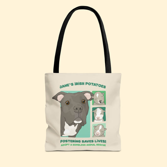 Jane's Irish Potatoes | FUNDRAISER for Adopt A Homeless Animal Rescue | Tote Bag - Detezi Designs - 10154616583157419957