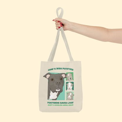 Jane's Irish Potatoes | FUNDRAISER for Adopt A Homeless Animal Rescue | Tote Bag - Detezi Designs - 14457832387597652754