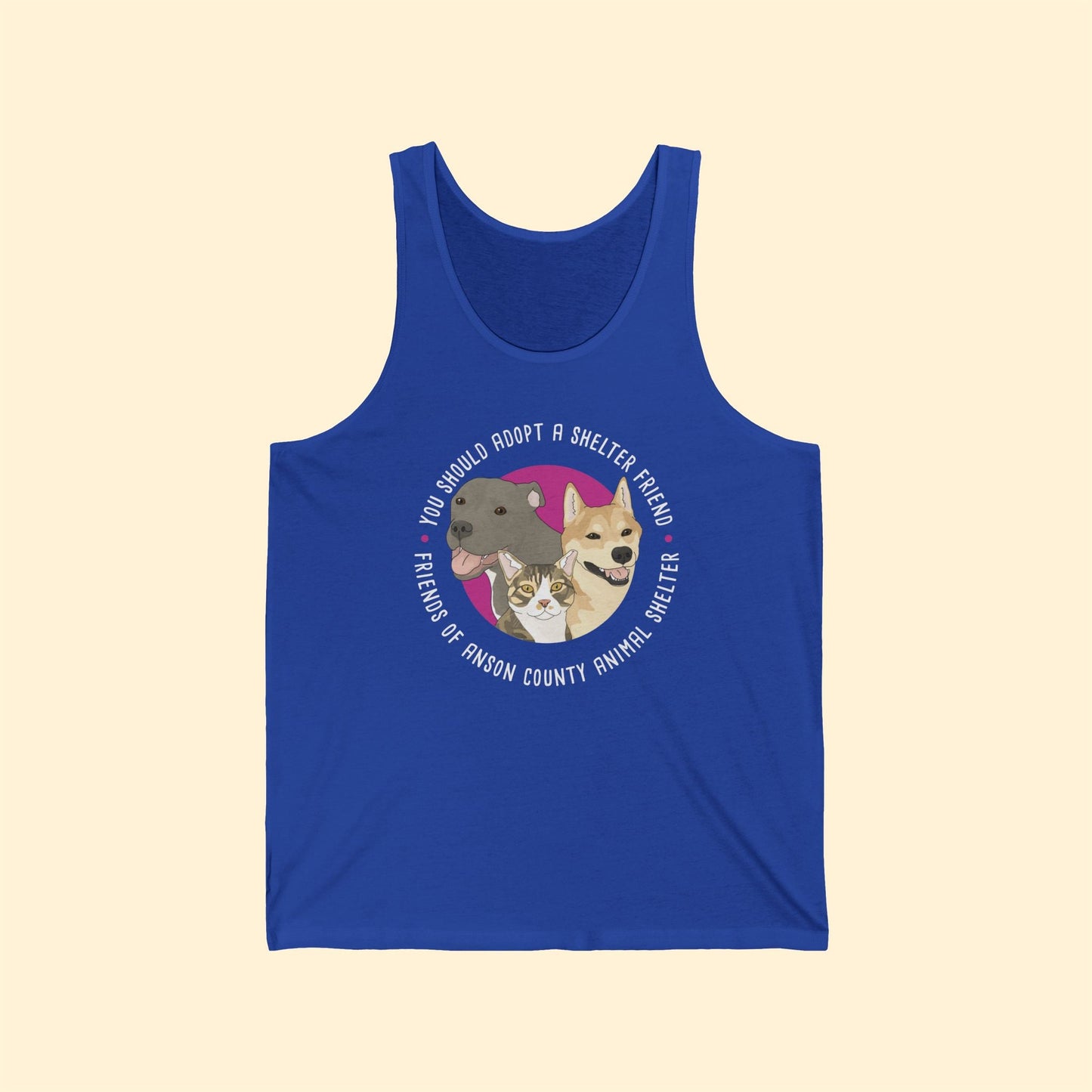 Jersey Tank Top | FUNDRAISER | Friends of Anson County Animal Shelter - Detezi Designs - 22077123881319126039