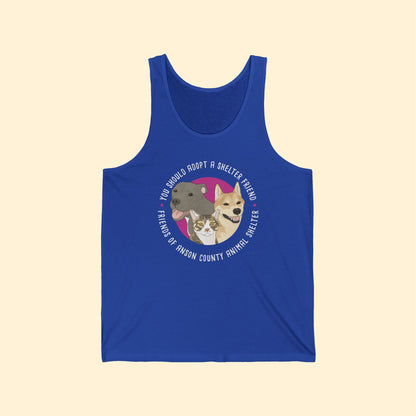 Jersey Tank Top | FUNDRAISER | Friends of Anson County Animal Shelter - Detezi Designs - 22077123881319126039