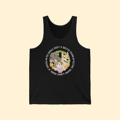 Jersey Tank Top | FUNDRAISER | Friends of Anson County Animal Shelter | Spring - Detezi Designs - 26201451941880019081