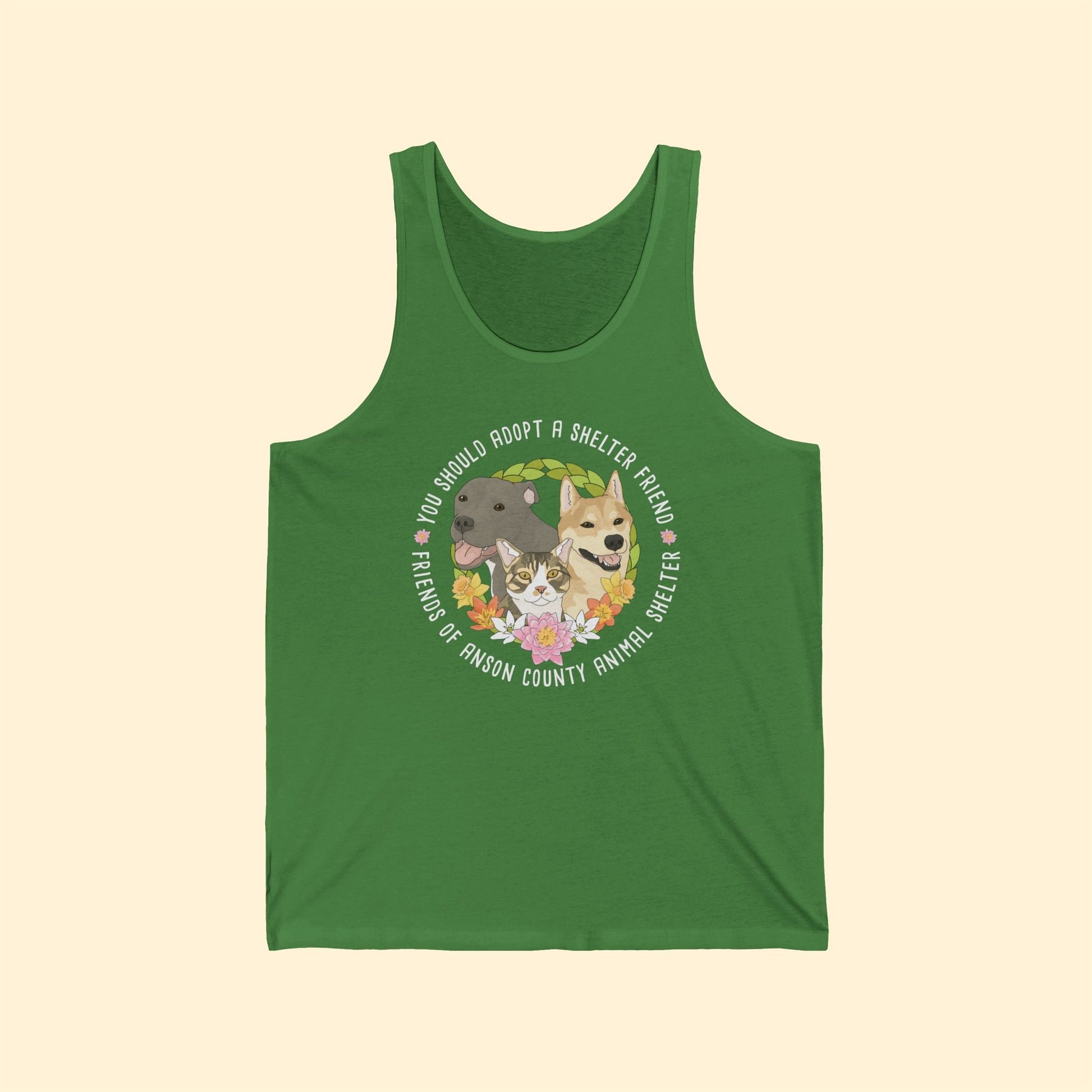 Jersey Tank Top | FUNDRAISER | Friends of Anson County Animal Shelter | Spring - Detezi Designs - 27187695606331957573