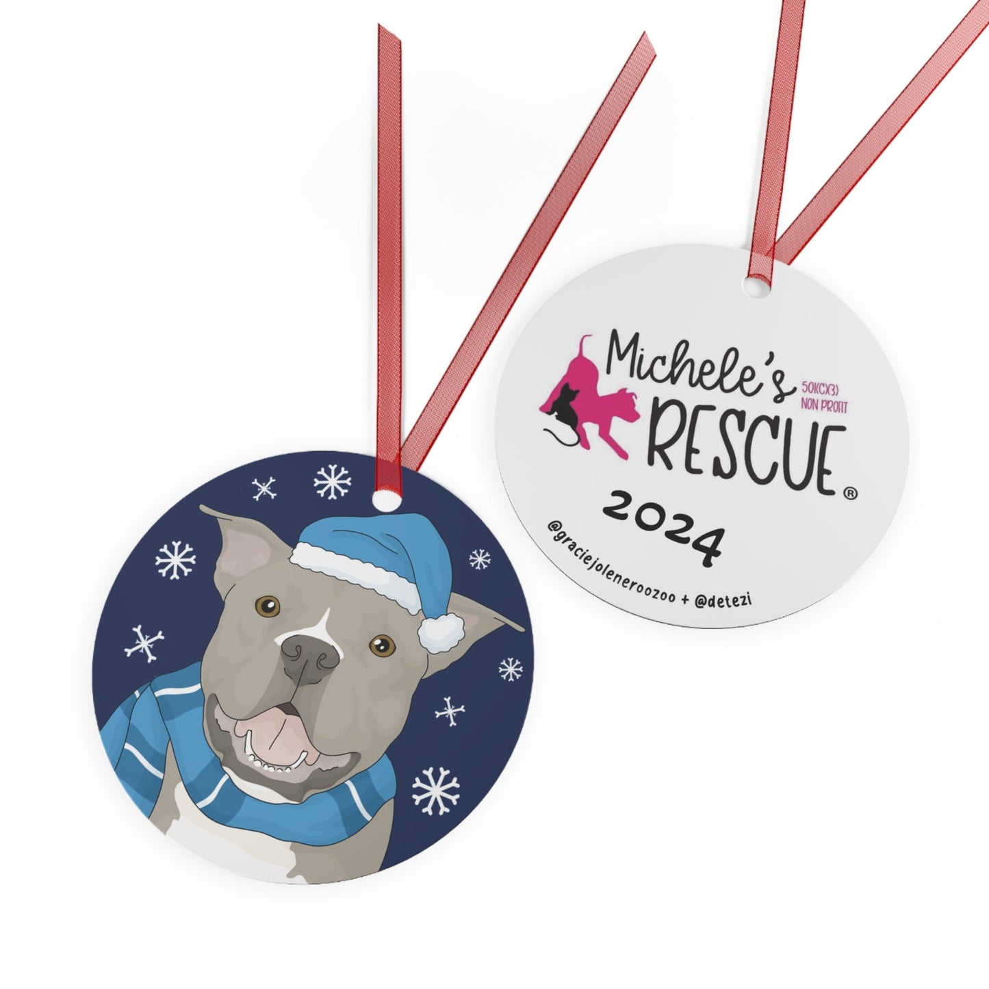 Jolene | FUNDRAISER for Michele's Rescue | 2024 Holiday Ornament - Detezi Designs - 15193004276346089748