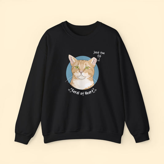 Just The Tip | FUNDRAISER for Feral At Heart | Crewneck Sweatshirt - Detezi Designs - 19122880961387844817