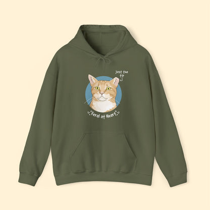 Just The Tip | FUNDRAISER for Feral At Heart | Hooded Sweatshirt - Detezi Designs - 16440529883347486300