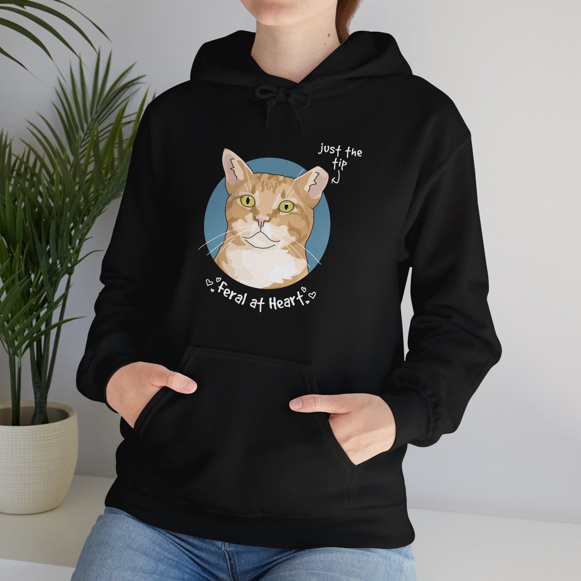 Just The Tip | FUNDRAISER for Feral At Heart | Hooded Sweatshirt - Detezi Designs-20022294332616015120