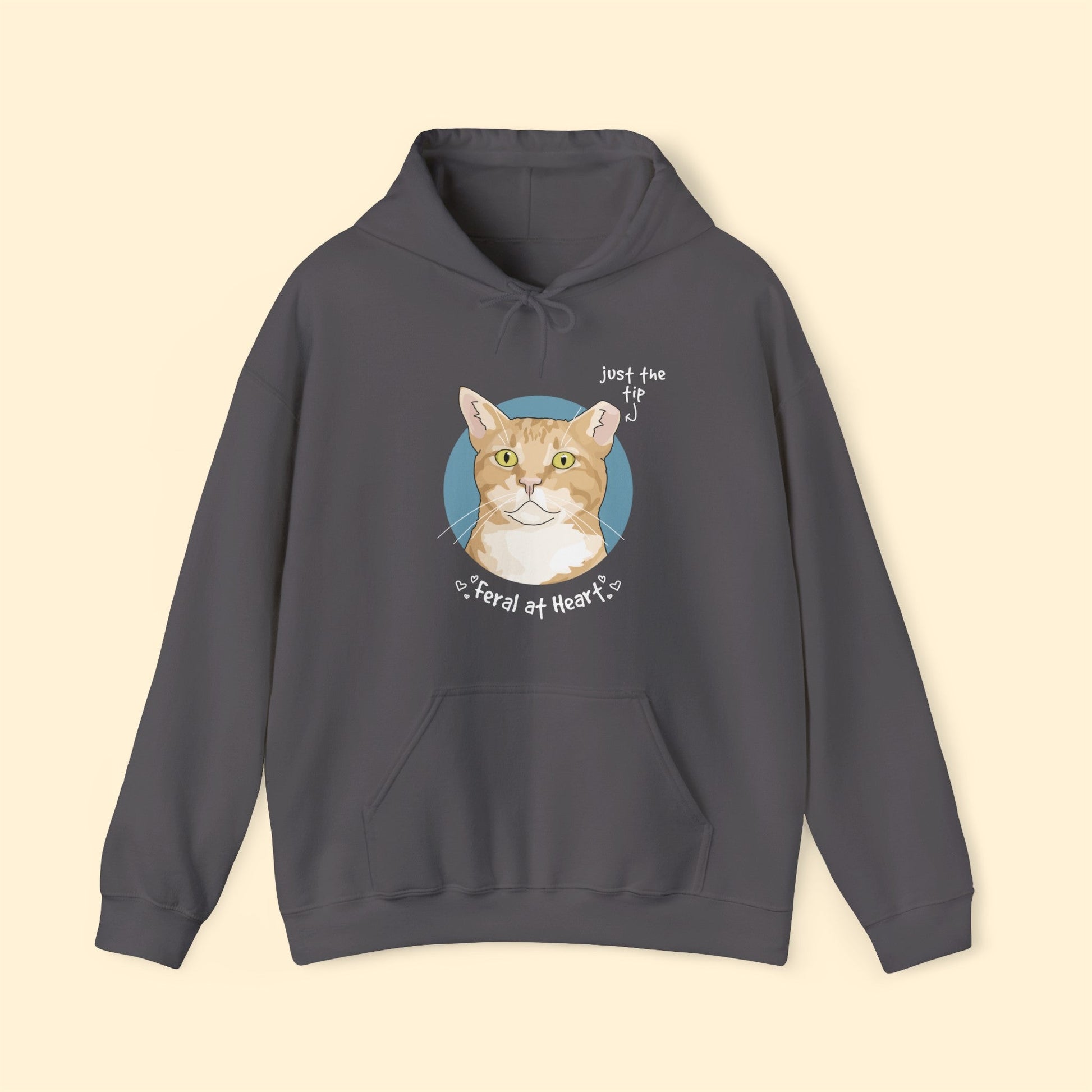 Just The Tip | FUNDRAISER for Feral At Heart | Hooded Sweatshirt - Detezi Designs-33014691919054296064