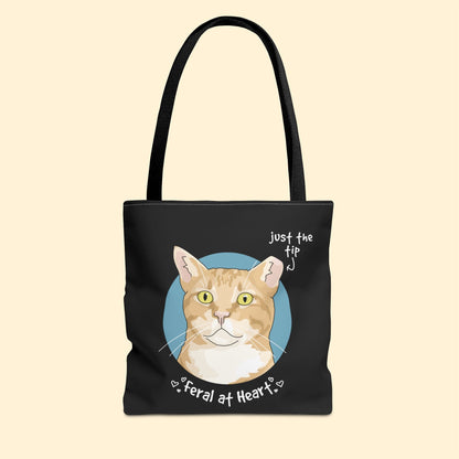 Just The Tip | FUNDRAISER for Feral At Heart | Tote Bag - Detezi Designs - 19486846167592550593