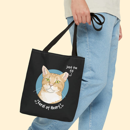 Just The Tip | FUNDRAISER for Feral At Heart | Tote Bag - Detezi Designs-19486846167592550593