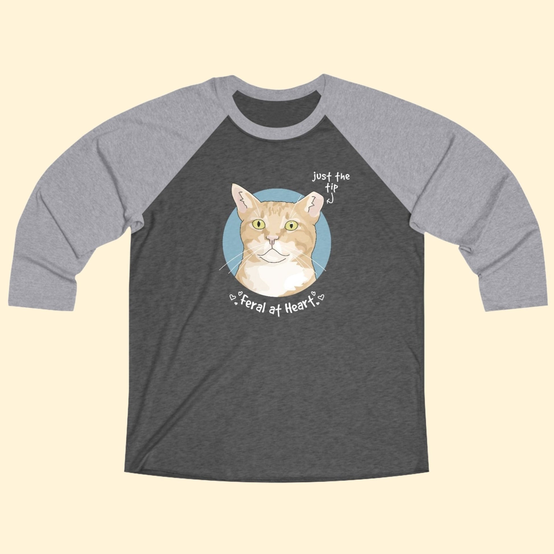Just The Tip | FUNDRAISER for Feral At Heart | Unisex 3\4 Sleeve Tee - Detezi Designs - 25249939751806235619
