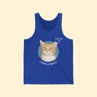 Just The Tip | FUNDRAISER for Feral at Heart | Unisex Jersey Tank - Detezi Designs-92779751623745170979
