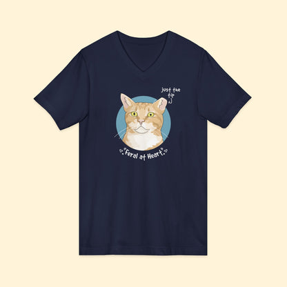Just The Tip | FUNDRAISER for Feral At Heart | Unisex V - Neck Tee - Detezi Designs - 84172813262074342707