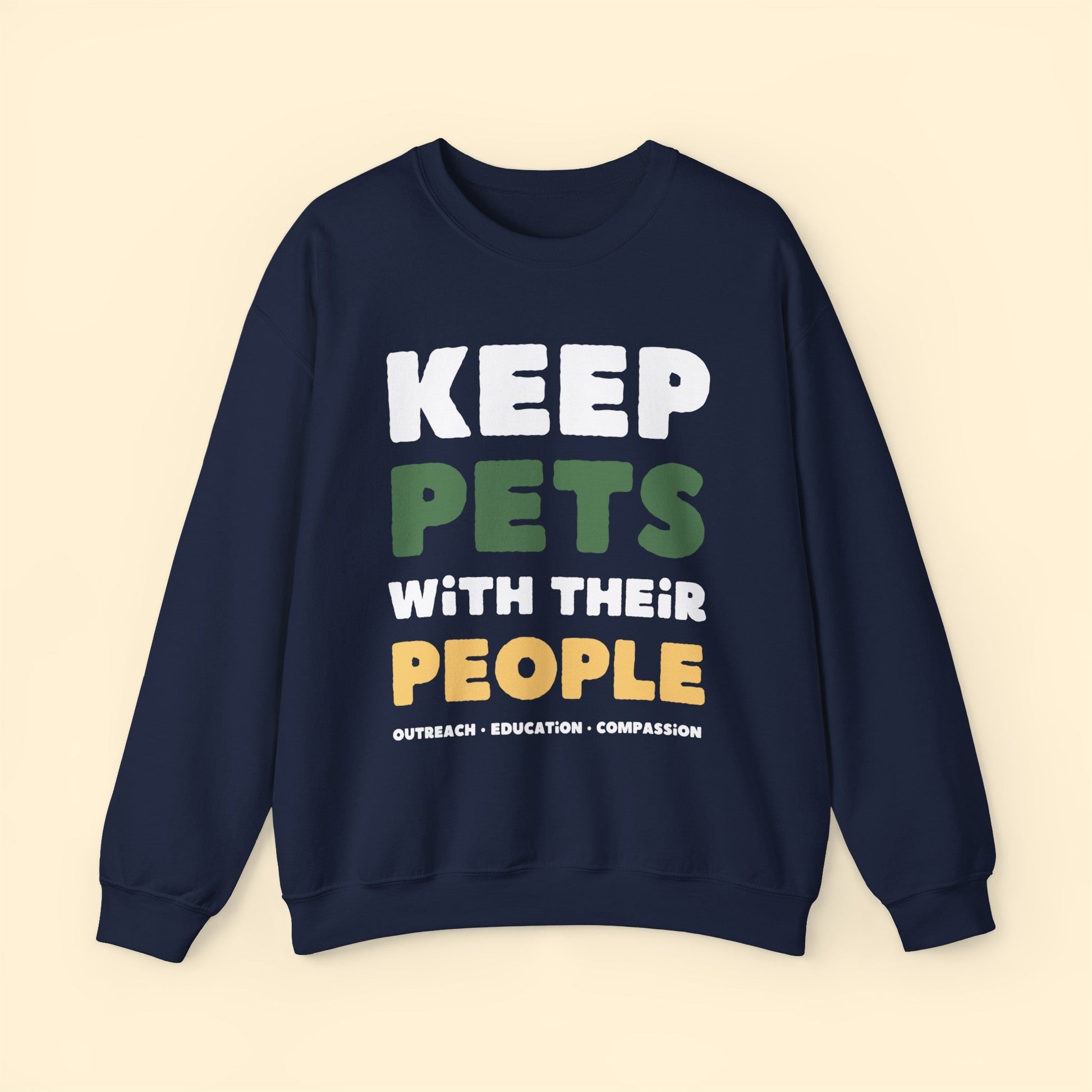 Keep Pets With Their People | Crewneck Sweatshirt - Detezi Designs-25182443828458219761