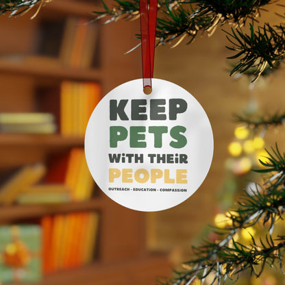 Keep Pets With Their People | Holiday Ornament - Detezi Designs - 32398854298617271180