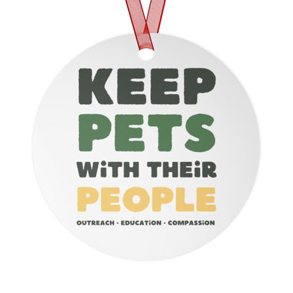 Keep Pets With Their People | Holiday Ornament - Detezi Designs - 32398854298617271180