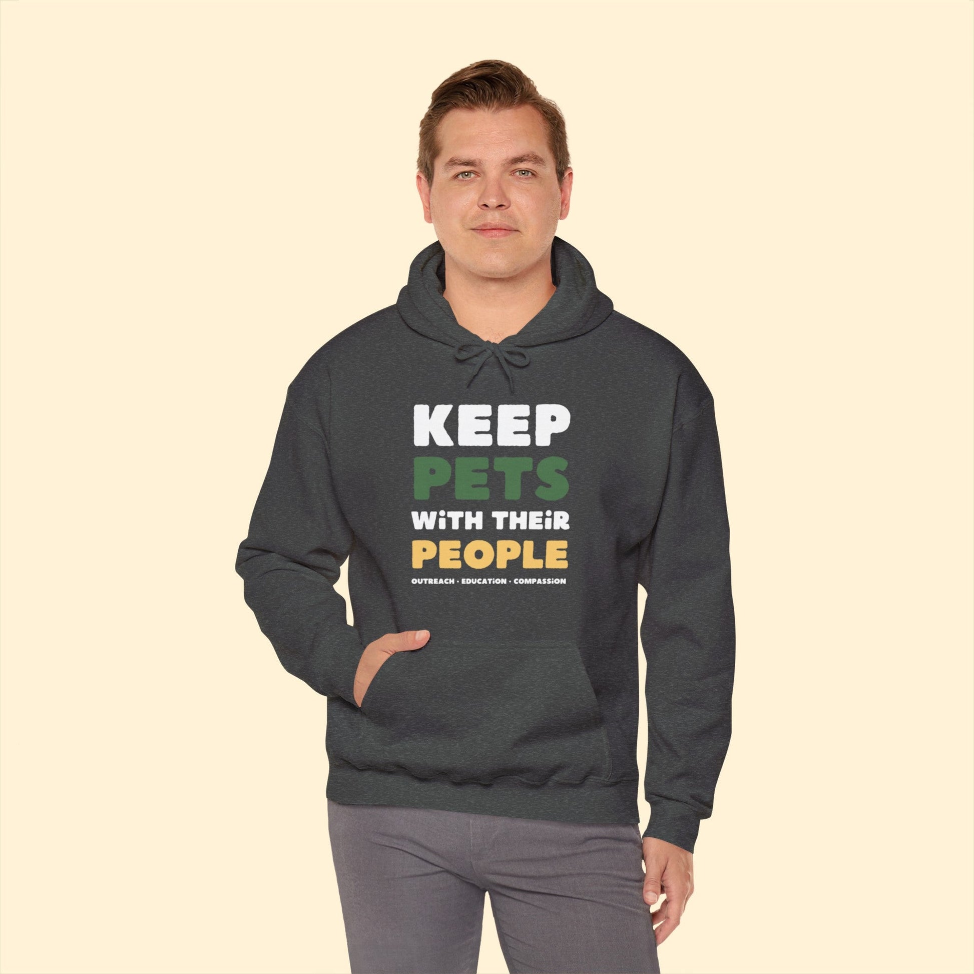 Keep Pets With Their People | Hooded Sweatshirt - Detezi Designs-12873015738619237829