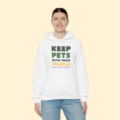 Keep Pets With Their People | Hooded Sweatshirt - Detezi Designs-12873015738619237829