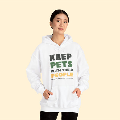 Keep Pets With Their People | Hooded Sweatshirt - Detezi Designs-12873015738619237829