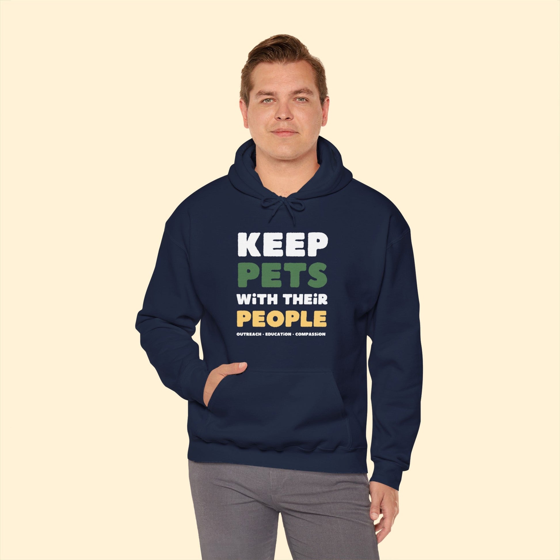 Keep Pets With Their People | Hooded Sweatshirt - Detezi Designs-12873015738619237829