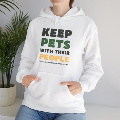 Keep Pets With Their People | Hooded Sweatshirt - Detezi Designs-12873015738619237829