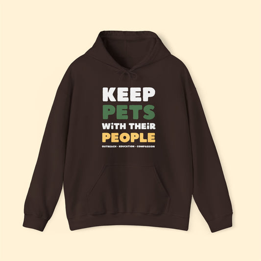 Keep Pets With Their People | Hooded Sweatshirt - Detezi Designs - 15422127515311567415