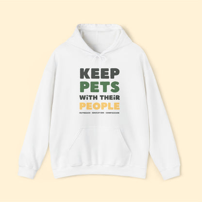 Keep Pets With Their People | Hooded Sweatshirt - Detezi Designs-29425186617771794354