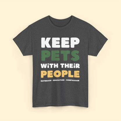 Keep Pets With Their People | Text Tee - Detezi Designs-16895883008363155620