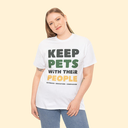 Keep Pets With Their People | Text Tee - Detezi Designs-29355853099560631655