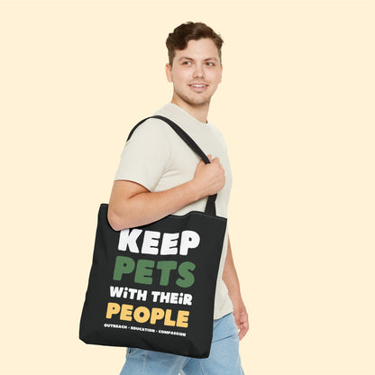 Keep Pets With Their People | Tote Bag - Detezi Designs-92519938618207354317