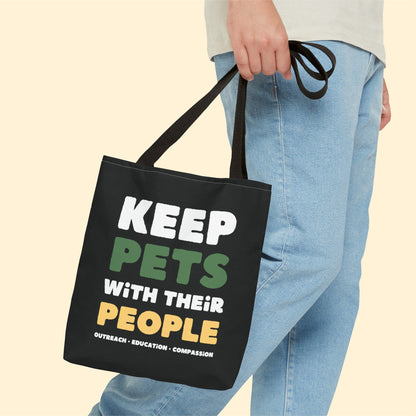 Keep Pets With Their People | Tote Bag - Detezi Designs-92519938618207354317