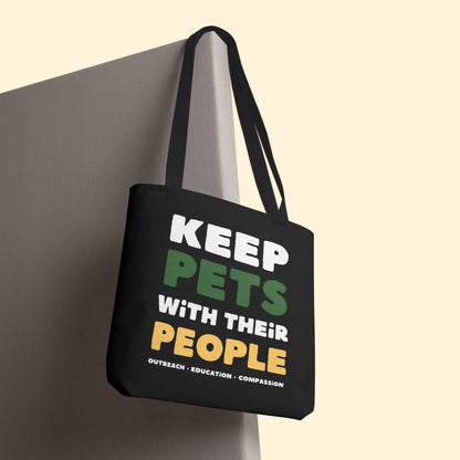 Keep Pets With Their People | Tote Bag - Detezi Designs - 92519938618207354317