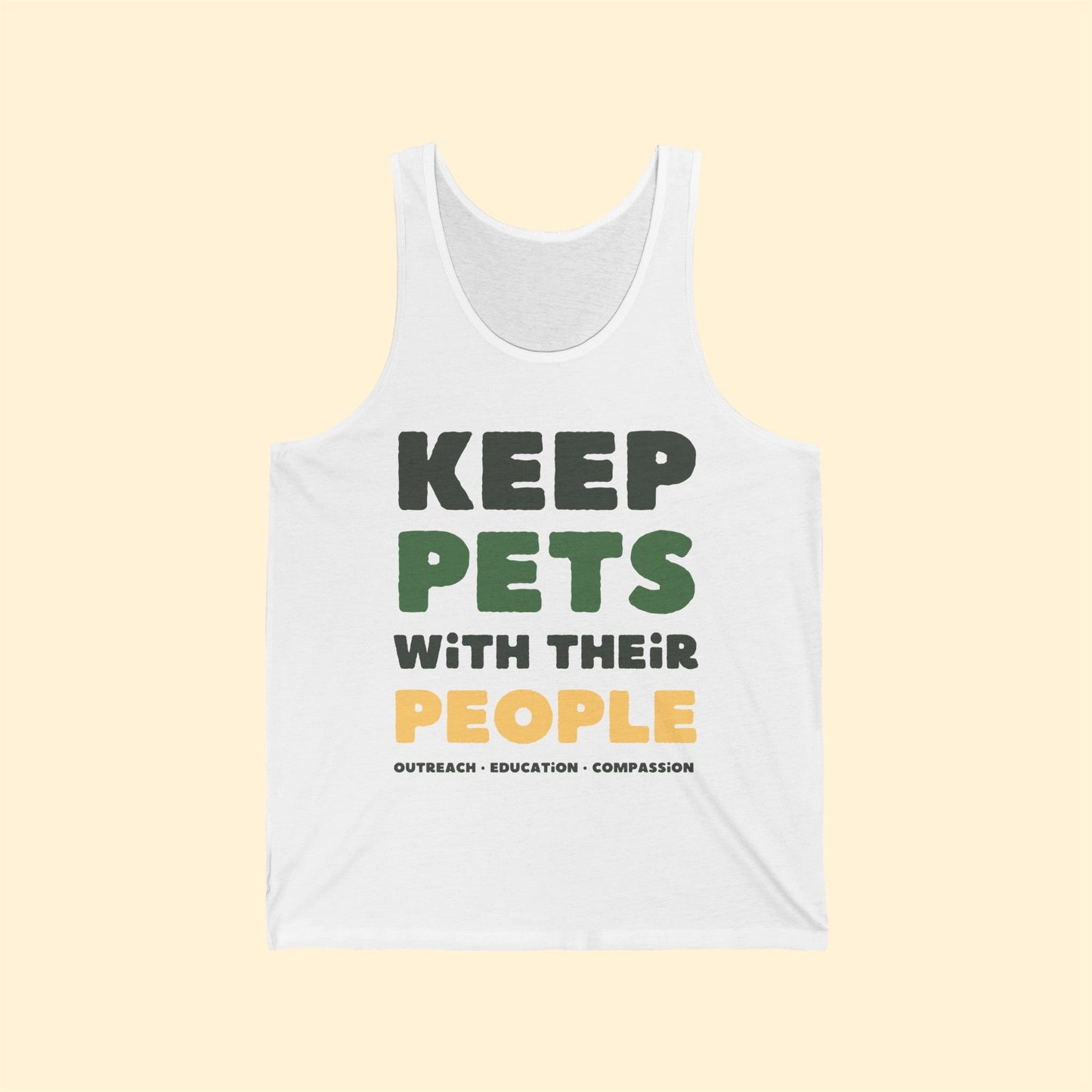 Keep Pets With Their People | Unisex Tank - Detezi Designs-32924333525032454061