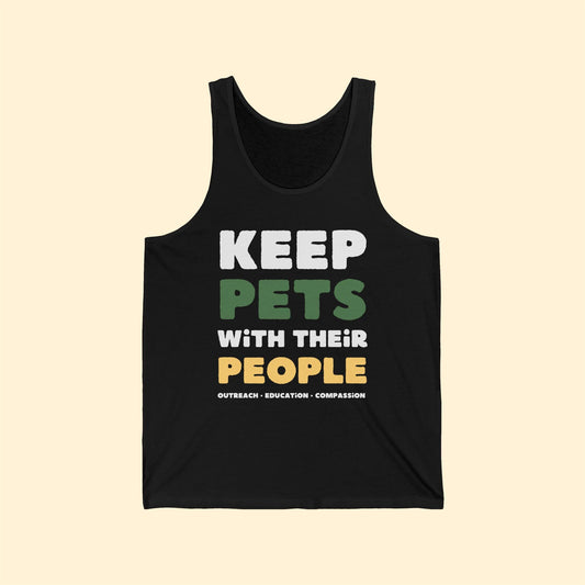 Keep Pets With Their People | Unisex Tank - Detezi Designs - 41694376543097901308